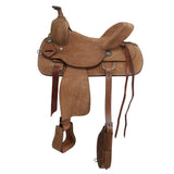 New! Laredo Roughout Roper Style Saddle - 16 Inch - Country Scene Saddlery and Pet Supplies