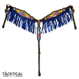 New! BENJIS LEATHER FRINGE BREASTCOLLAR - Country Scene Saddlery and Pet Supplies