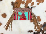 Showman ® 100% Wool Southwest Design Saddle Blanket Wristlet. - Country Scene Saddlery and Pet Supplies