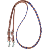NEW! Martin Saddlery Barrel Reins 3/4″ Laced with Latigo Leather - Country Scene Saddlery and Pet Supplies