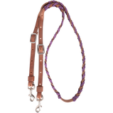 NEW! Martin Saddlery Barrel Reins 3/4″ Laced with Latigo Leather - Country Scene Saddlery and Pet Supplies