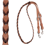 NEW! Martin Saddlery Barrel Reins 3/4″ Laced with Latigo Leather - Country Scene Saddlery and Pet Supplies