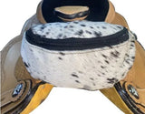 New! Black and White Hair On Saddle Pouch - Country Scene Saddlery and Pet Supplies