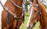 New! Dusty Rose One Ear Headstall - Country Scene Saddlery and Pet Supplies