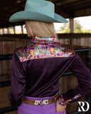New! CANYON CACTUS SATIN PERFORMANCE RODEO SHIRT - Country Scene Saddlery and Pet Supplies