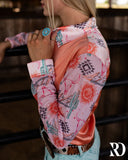 New! CANYON ROSE SATIN MESH PERFORMANCE RODEO SHIRT - Country Scene Saddlery and Pet Supplies