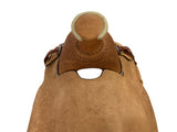 New! Showman Argentina Cow Leather Roughout Western Roper Saddle - 16 Inch - Country Scene Saddlery and Pet Supplies