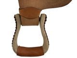 New! Showman Argentina Cow Leather Roughout Western Roper Saddle - 16 Inch - Country Scene Saddlery and Pet Supplies