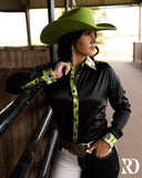 New! CHECKMATE SATIN PERFORMANCE RODEO SHIRT - Country Scene Saddlery and Pet Supplies