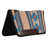 New! Fort Worth Contoured Saddle Pad - Turquoise 32" x 32" - Country Scene Saddlery and Pet Supplies