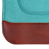 New! Fort Worth Felt Barrel Pad w/Shim Built Up - Turquoise 30" x 30" - Country Scene Saddlery and Pet Supplies