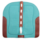 New! Fort Worth Felt Barrel Pad w/Shim Built Up - Turquoise 30" x 30" - Country Scene Saddlery and Pet Supplies