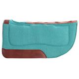 New! Fort Worth Felt Barrel Pad w/Shim Built Up - Turquoise 30" x 30" - Country Scene Saddlery and Pet Supplies