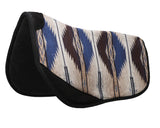Fort Worth Barrel Race Contoured Saddle Pad - 28" x 28" BK - Country Scene Saddlery and Pet Supplies