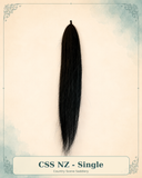 New! Standard Length - DYED BLACK - Horse Tails