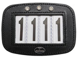 New! Hamag™ Leather Bridle Number Holders (Pair) - 3 digit
