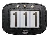New! Hamag™ Leather Bridle Number Holders (Pair) - 3 digit