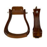 NEW! Showman Dark Finish Wooden Stirrups Product ID: EWS-1003-DF - Country Scene Saddlery and Pet Supplies