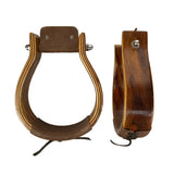 NEW! Showman Mahogany Oxbow Stirrups - Country Scene Saddlery and Pet Supplies