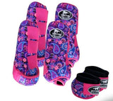Patterned Boots- Pink Paisley A18. - Country Scene Saddlery and Pet Supplies
