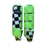 New! FINISH LINE & LIME SPLINT BOOTS (PAIR) - Country Scene Saddlery and Pet Supplies