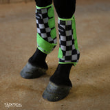 New! FINISH LINE & LIME SPLINT BOOTS (PAIR) - Country Scene Saddlery and Pet Supplies