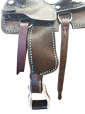 Fort Worth Barrel Racing Saddle with Buckstitcht - Country Scene Saddlery and Pet Supplies