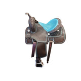 New! *SPECIAL ORDER* Barrel Race Saddle w/Opti Flex Tree - Turquoise - Country Scene Saddlery and Pet Supplies