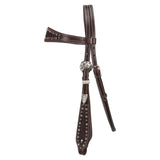 New! Fort Worth Basket Weave Jewel Headstall - Brown - Country Scene Saddlery and Pet Supplies