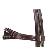 New! Fort Worth Basket Weave Jewel Headstall - Brown - Country Scene Saddlery and Pet Supplies