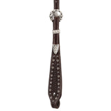 New! Fort Worth Basket Weave Jewel Headstall - Brown - Country Scene Saddlery and Pet Supplies
