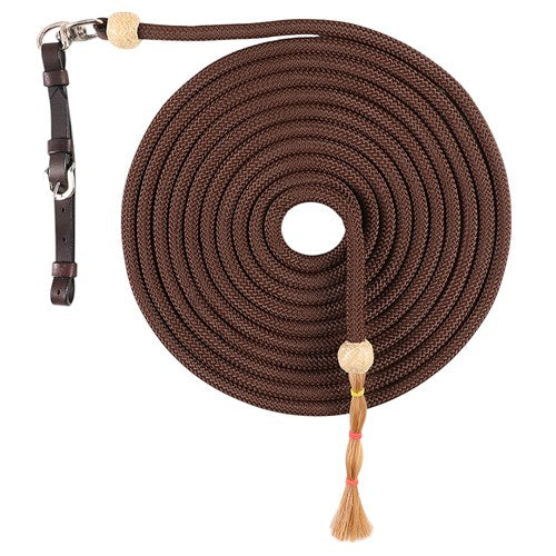 New! Fort Worth Mecate Lunge Line w/Horsehair - 22' long