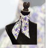 New! A8943 - Purple Satin Thin Neck Tie - Neck Ties & Scarves Black Desert Steer Bandana