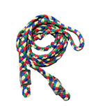 New! T5302 - Four Colour Braided Barrel Reins with Knots - Country Scene Saddlery and Pet Supplies