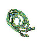 New! T5302 - Four Colour Braided Barrel Reins with Knots - Country Scene Saddlery and Pet Supplies
