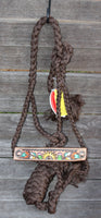 Showman ® sunflower mule tape halter and lead.