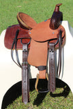12" Buffalo Youth hard seat roper style saddle. - Country Scene Saddlery and Pet Supplies