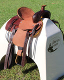 12" Buffalo Youth hard seat roper style saddle. - Country Scene Saddlery and Pet Supplies