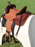12" Buffalo Youth hard seat roper style saddle. - Country Scene Saddlery and Pet Supplies