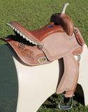 Double T Brown Filigree Top Grain Leather - Country Scene Saddlery and Pet Supplies