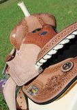 Double T Brown Filigree Top Grain Leather - Country Scene Saddlery and Pet Supplies
