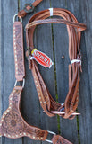 New! Showman Summerfield Browband Headstall and Breastcollar Set - Country Scene Saddlery and Pet Supplies