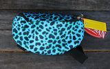 Showman ® Teal Cheetah Print Insulated Nylon Saddle Pouch - Country Scene Saddlery and Pet Supplies