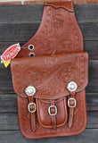 Showman ® Tooled leather saddle bag - Country Scene Saddlery and Pet Supplies