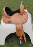 New! CSSB18 Basket Tooled Barrel Saddle - Country Scene Saddlery and Pet Supplies