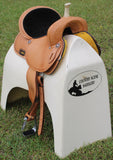 New! CSSB18 Basket Tooled Barrel Saddle - Country Scene Saddlery and Pet Supplies
