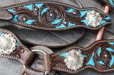 CSSB17 Hand Painted Floral Barrel Saddle - Country Scene Saddlery and Pet Supplies
