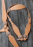 New! CSSB18 Basket Tooled Barrel Saddle - Country Scene Saddlery and Pet Supplies