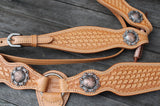 New! CSSB18 Basket Tooled Barrel Saddle - Country Scene Saddlery and Pet Supplies