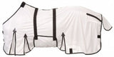 Showman® White Lightweight Mesh Fly Sheet. - Country Scene Saddlery and Pet Supplies
